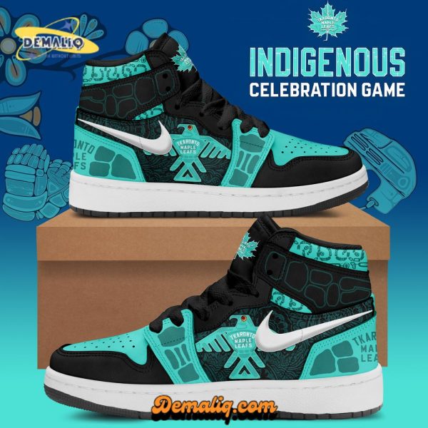 Toronto Maple Leafs 2024 Indigenous Heritage Celebration Game Night Premium Limited AJ1 Shoes