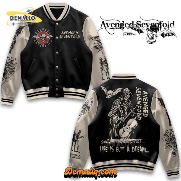 AVENGED SEVENFOLD SVD BASEBALL JACKET DNT