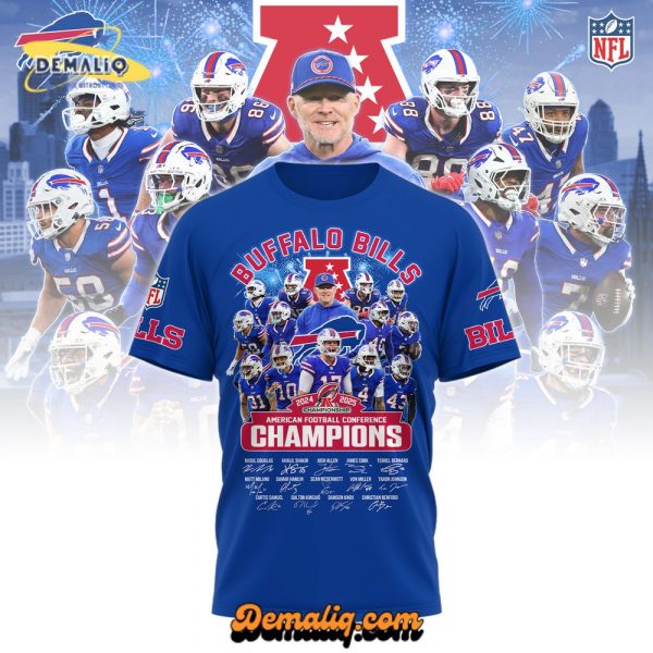 Buffalo Bills x AFC Champions Black T-Shirt