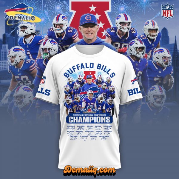 Buffalo Bills x AFC Champions Blue T-Shirt