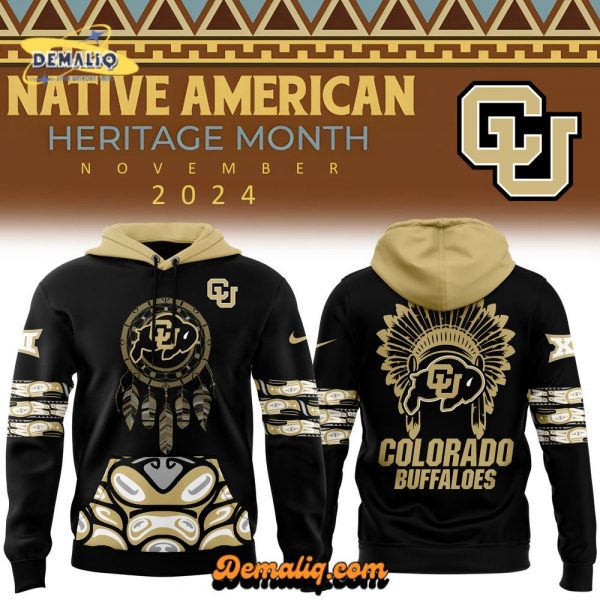 Colorado Buffaloes NCAA 2025 Native American Heritage Month Premium Limited Pullover Hoodie