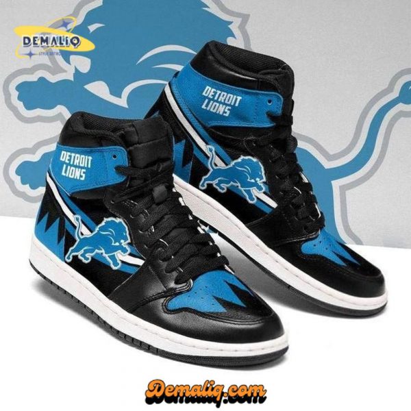 Detroit Lions – Blue Black Sneaker Boots Air Jordan 1