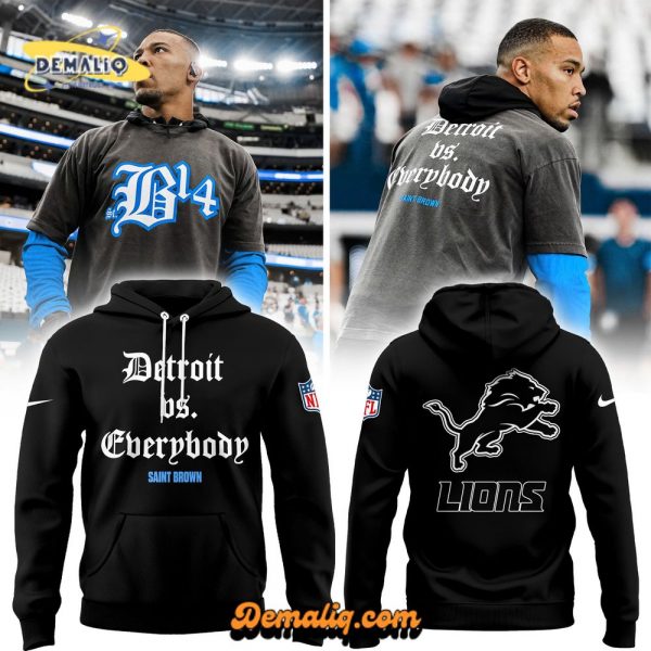 Detroit Lions vs Everybody Hoodie V2