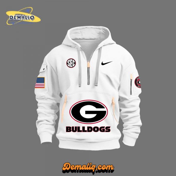 Georgia Bulldogs Firefighter Appreciation Night Premium Limited Quarter Zip Hoodie