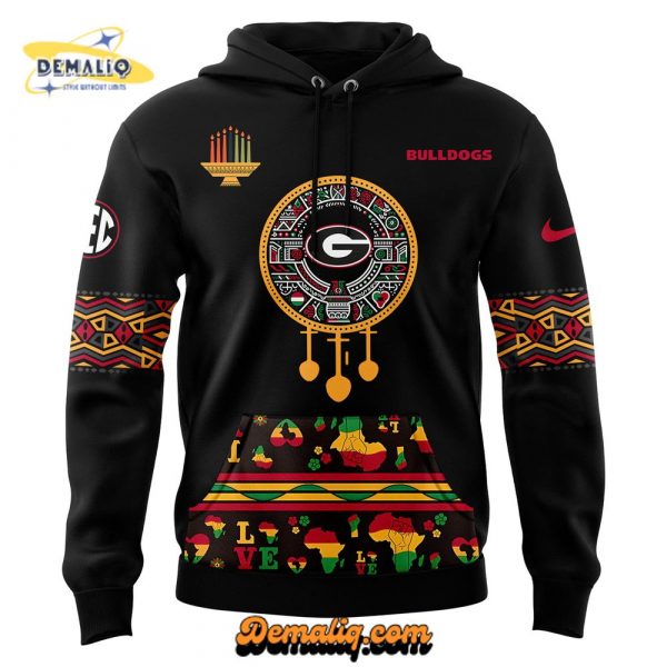 Georgia Bulldogs x Happy Kwanzaa Premium Limited Hoodie