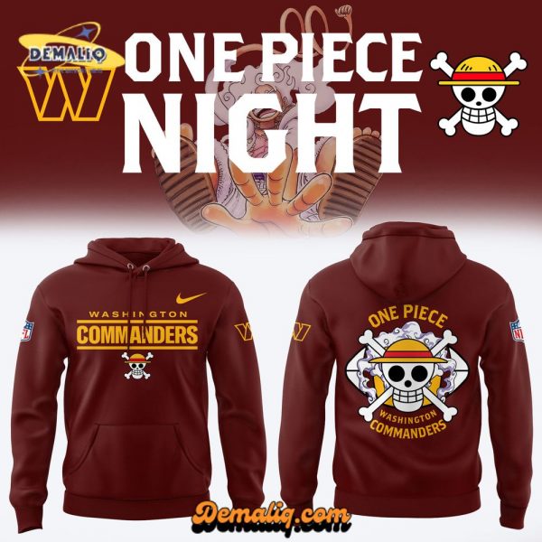 Commanders X One Piece T-Shirt – Anime Football Shirt