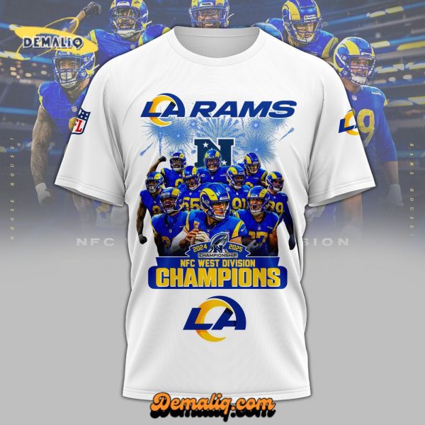 LARAMS NFC WEST DIVISION CHAMPIONS HBOPKD0274RAM TS White Tshirt