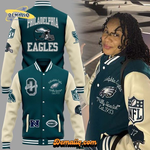 Limited Edition OVO x NFL Midnight Green Philly Special Jacket