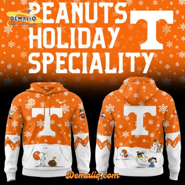 Limited Edition Tennessee Football Peanuts Holiday Speciality Snow Sweatshirt