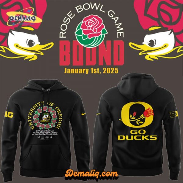 Limited Oregon Ducks Rose Bowl Game Hoodie v1