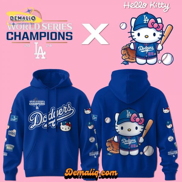 Los Angeles Dodgers Hello Kitty Limited Edition Hoodie 2025 V1