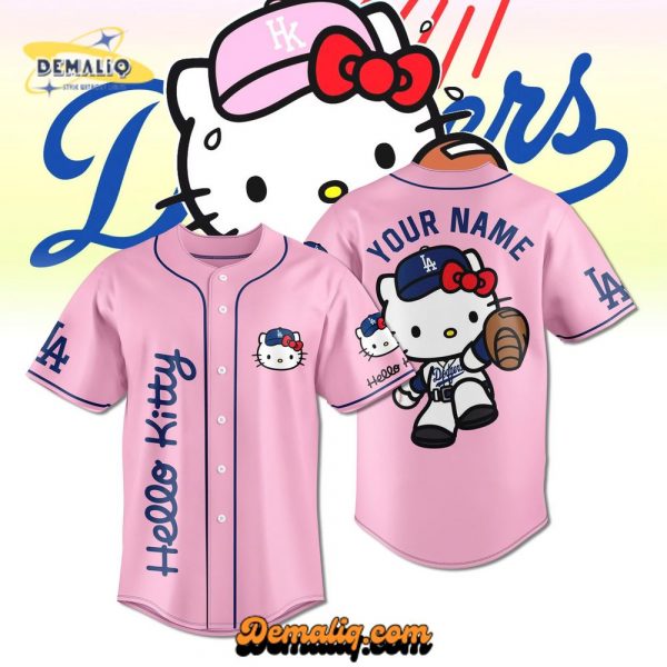 Los Angeles Dodgers Hello Kitty Limited Edition Pink jersey 2025