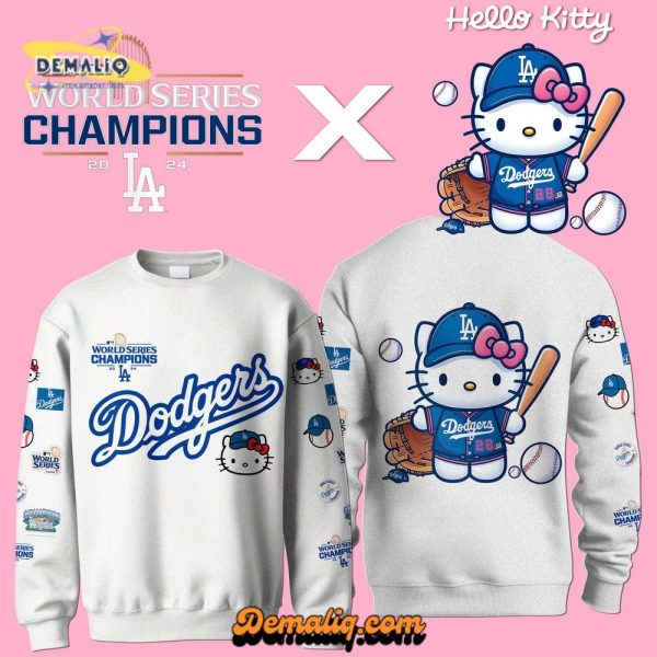 Los Angeles Dodgers Hello Kitty Limited Edition Sweatshirt 2025 V1