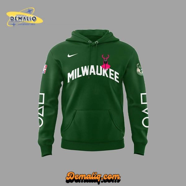 Milwaukee Bucks X Squid Game Limited Edition Hoodie – NBA Netflix Collaboration