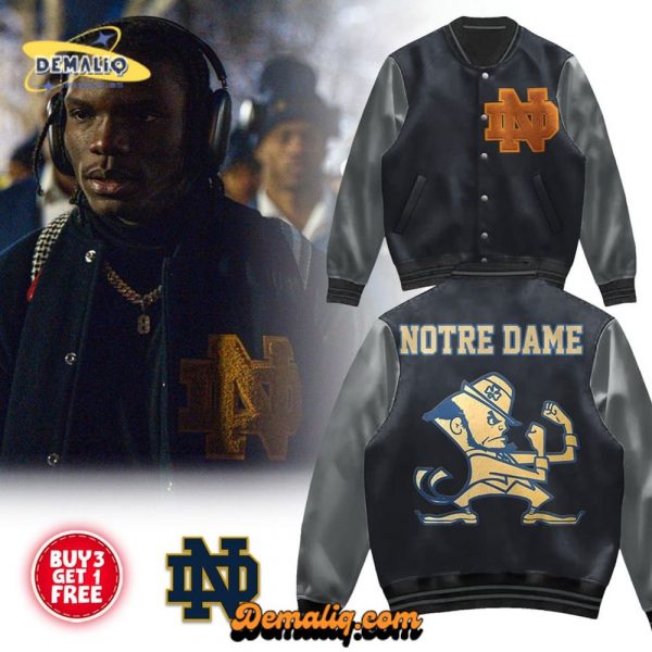 Notre Dame Fighting Irish NDFI Hooded Baseball Jacket THT