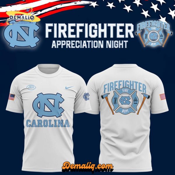 North Carolina Tar Heels Firefighter Appreciation Night Premium Quarter Zip Hoodie