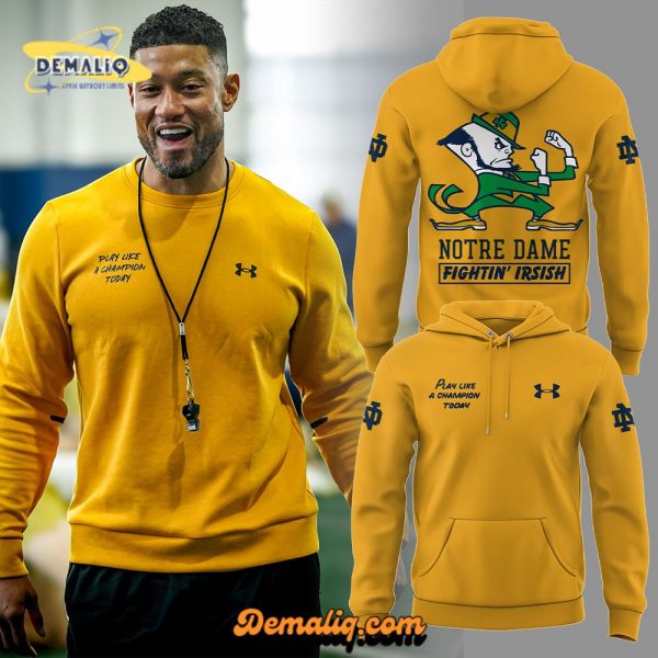 Notre Dame Football Hoodie “Play Like A Champion” Edition – Irish Pride Gear