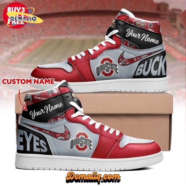 OHIO STATE BUCKEYES AIR JORDAN 1 HIGH TLQ APT OHST