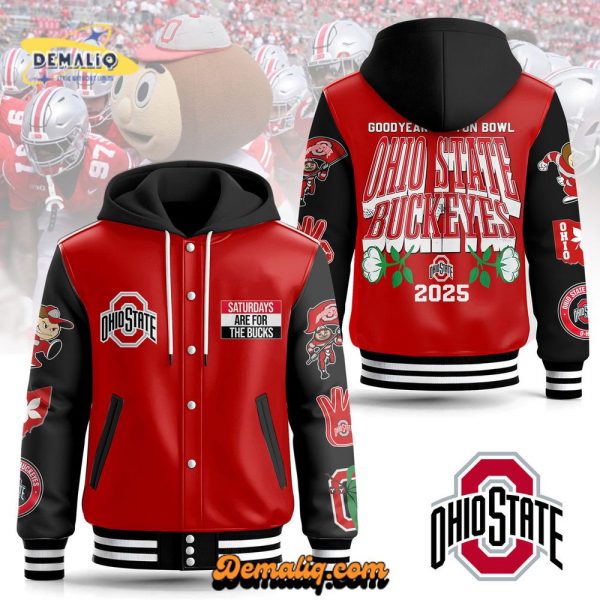 OHIO STATE BUCKEYES OSB Hooded Baseball Jacket DCA