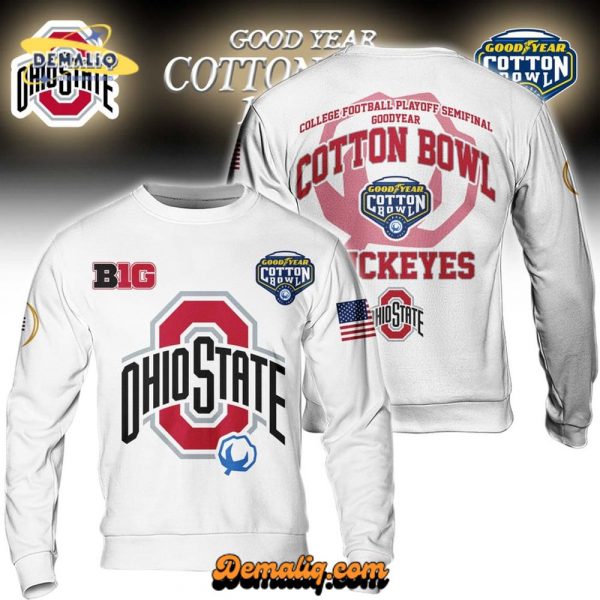 OHIO STATE COLLEGE FOOTBALL PLAYOFF SEMIFINAL GOOFYEAR PREMIUM SWEARSHIRT BUCKEYES HCT APT OHST