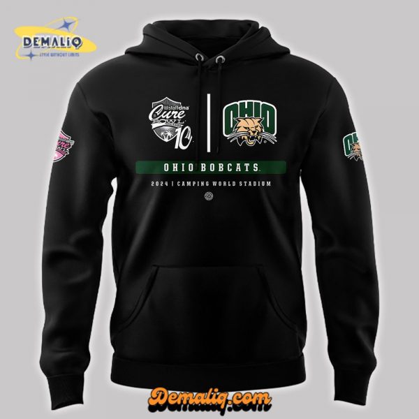 Ohio Bobcats Cure Bowl Champions Special Edition Black Hoodie v2