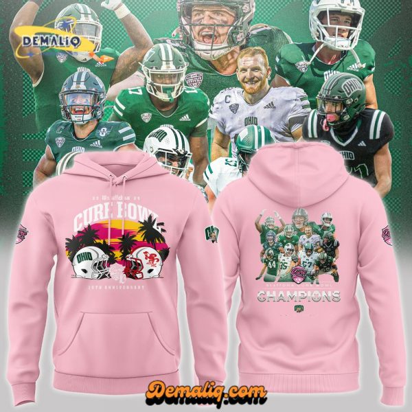 Ohio Bobcats Cure Bowl Champions Special Edition Black Hoodie v3