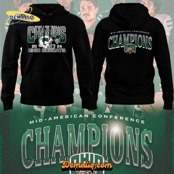 Ohio Bobcats Cure Bowl Champions Special Edition Black Hoodie v1