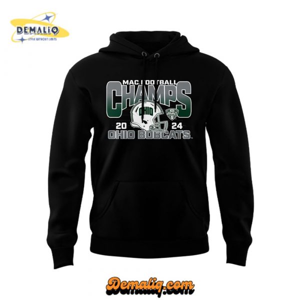 Ohio Bobcats x MAC Champions 2025 Limited Edition Black Hoodie