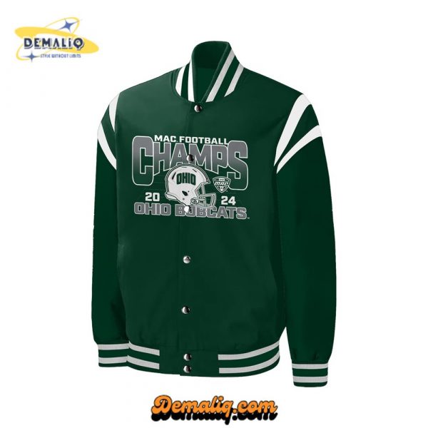 Ohio Bobcats x MAC Champions 2025 Limited Edition Boomber Jacket