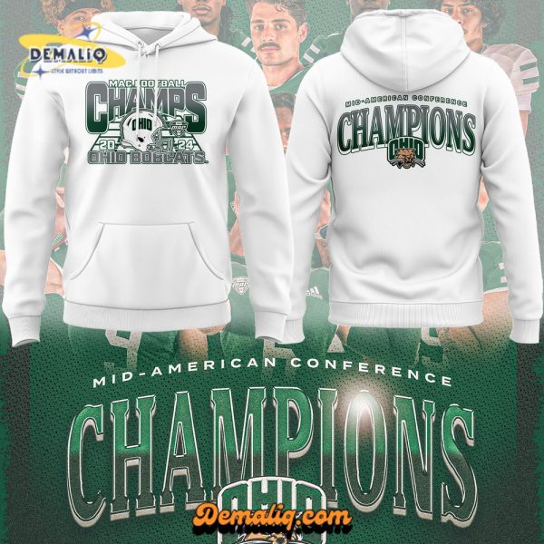 Ohio Bobcats Cure Bowl Champions Special Edition Black Hoodie v2