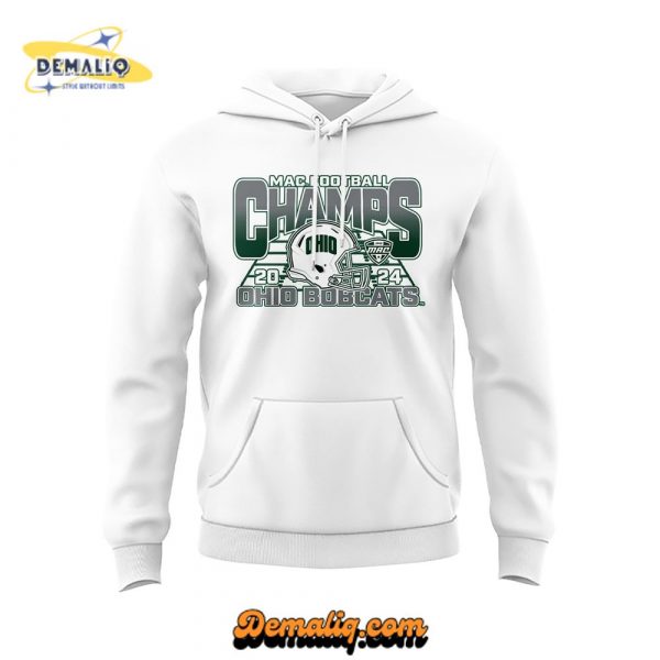 Ohio Bobcats x MAC Champions 2025 Limited Edition White Hoodie