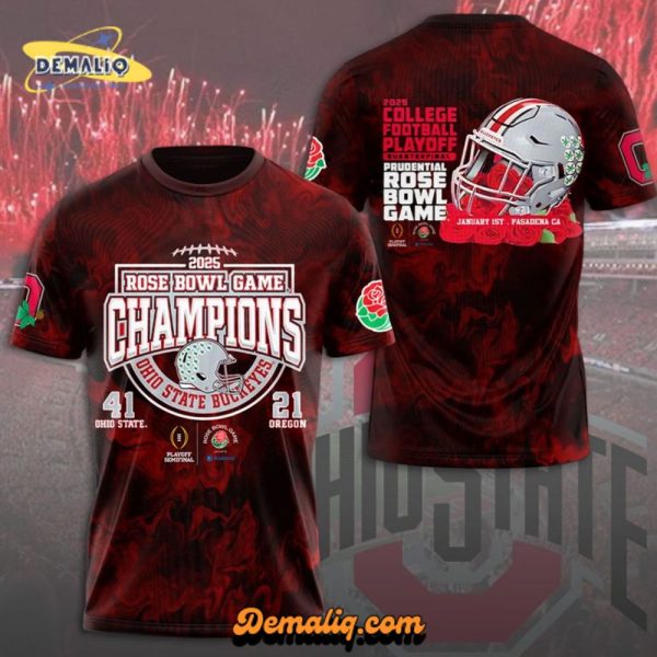 Ohio State Buckeyes Football 3D Apparel Tshirt