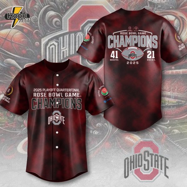 Ohio State Buckeyes Football Baseball Jersey