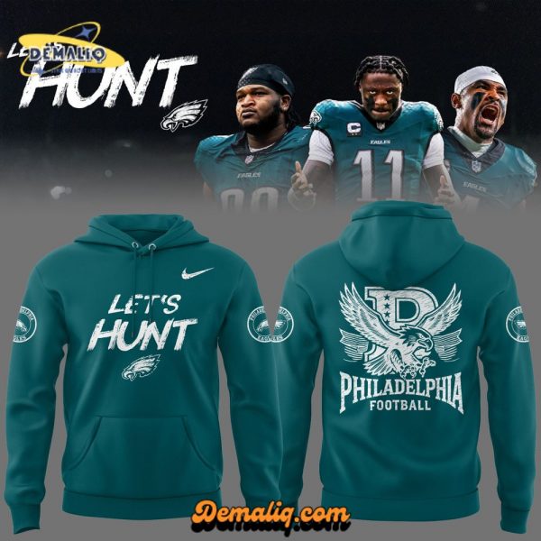 Philadelphia Eagles “Let’s Hunt” Blue Hoodie 2025 Edition – NFL Team Apparel