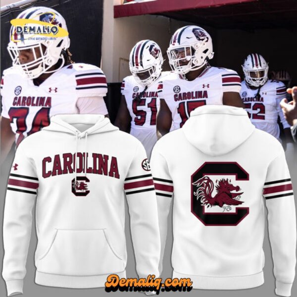 South Carolina Gamecocks Limited Edition White Hoodie v2