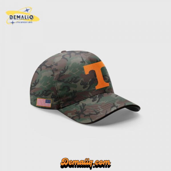 Tennessee Football Nike Camo Salute to Service Club Custom Name Hoodie