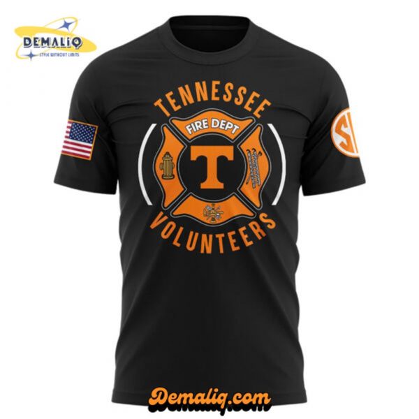 Tennessee Football x 2025 Firefighter Appreciation Night Premium Limited Black T Shirt