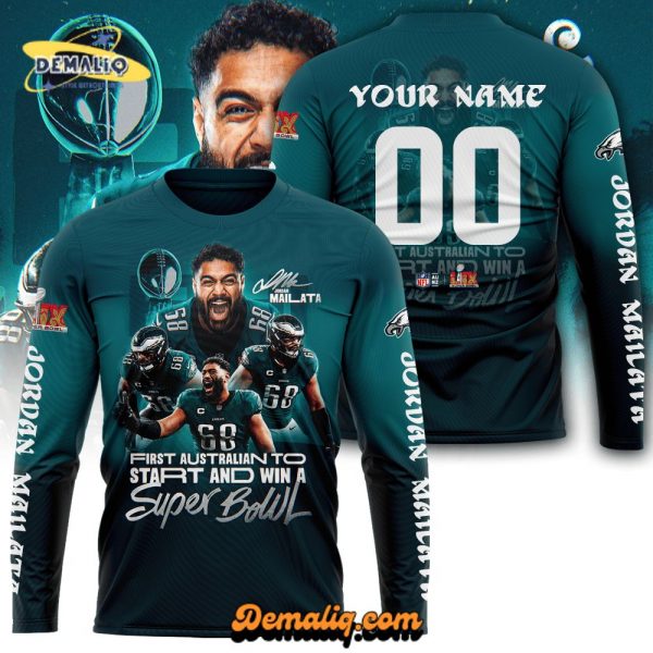 Jordan Mailata Philadelphia Eagles x Super Bowl LIX Sweatshirt