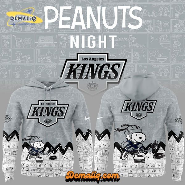 Los Angeles Kings Anniversary of Peanuts Hoodie V2