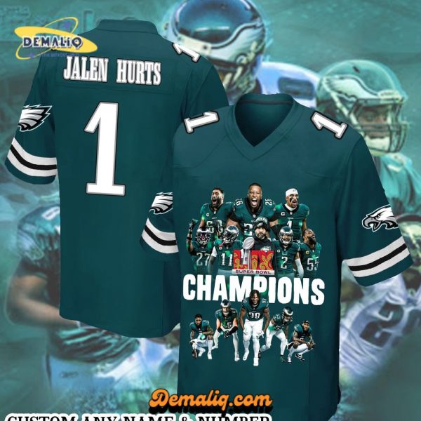 Philadelphia Eagles x Super Bowl 2025 Short Sleeves Jersey