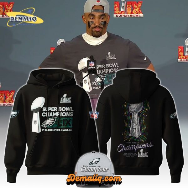 Philadelphia Eagles x Super Bowl LIX Champions Hoodie 2025-HO02102508