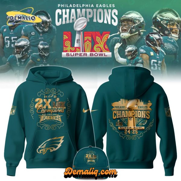 Philadelphia Eagles x NFC Champions White Hoodie