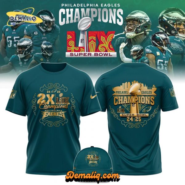 Philadelphia Eagles x NFC Champions Black T-Shirt