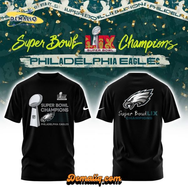 Philadelphia Eagles x Super Bowl LIX Tshirt (Black) TS02122502