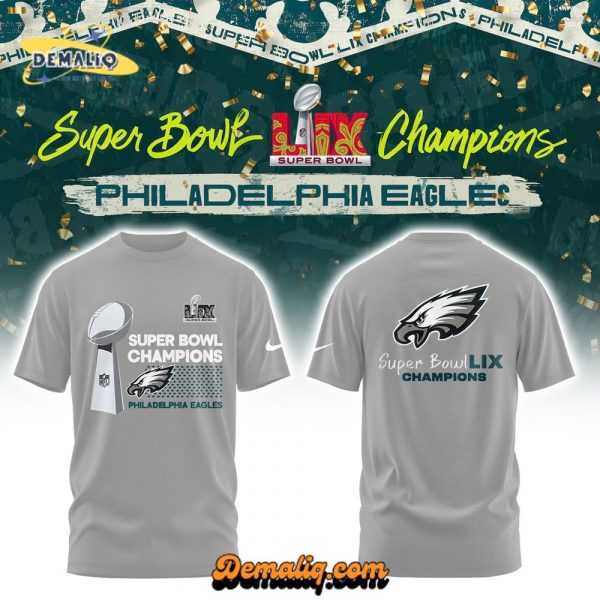 Philadelphia Eagles x Super Bowl LIX Tshirt (Grey) TS02122503